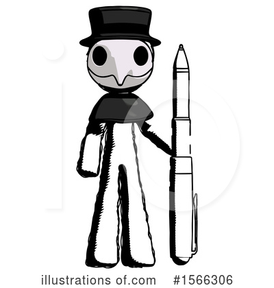 Royalty-Free (RF) Ink Design Mascot Clipart Illustration by Leo Blanchette - Stock Sample #1566306