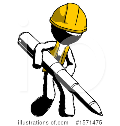 Royalty-Free (RF) Ink Design Mascot Clipart Illustration by Leo Blanchette - Stock Sample #1571475