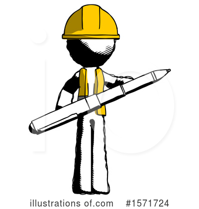 Royalty-Free (RF) Ink Design Mascot Clipart Illustration by Leo Blanchette - Stock Sample #1571724