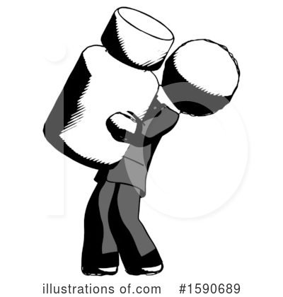 Royalty-Free (RF) Ink Design Mascot Clipart Illustration by Leo Blanchette - Stock Sample #1590689