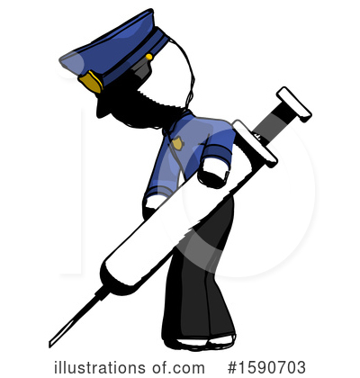 Royalty-Free (RF) Ink Design Mascot Clipart Illustration by Leo Blanchette - Stock Sample #1590703