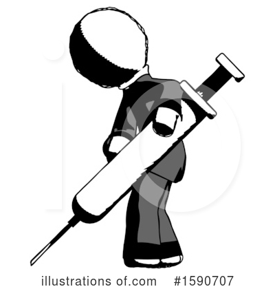 Royalty-Free (RF) Ink Design Mascot Clipart Illustration by Leo Blanchette - Stock Sample #1590707