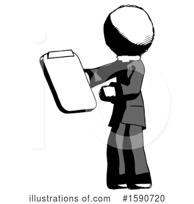 Royalty-Free (RF) Ink Design Mascot Clipart Illustration by Leo Blanchette - Stock Sample #1590720