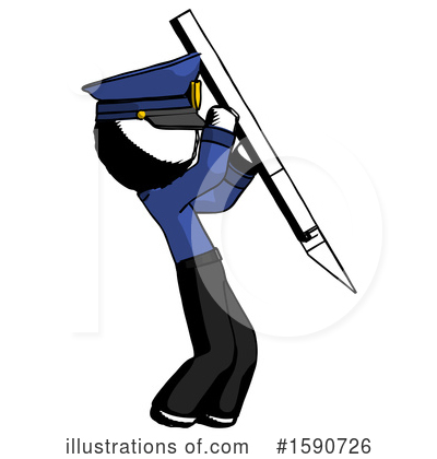 Royalty-Free (RF) Ink Design Mascot Clipart Illustration by Leo Blanchette - Stock Sample #1590726