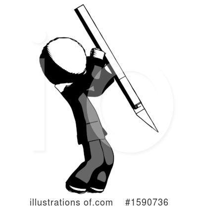 Royalty-Free (RF) Ink Design Mascot Clipart Illustration by Leo Blanchette - Stock Sample #1590736