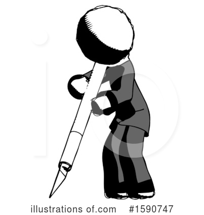 Royalty-Free (RF) Ink Design Mascot Clipart Illustration by Leo Blanchette - Stock Sample #1590747