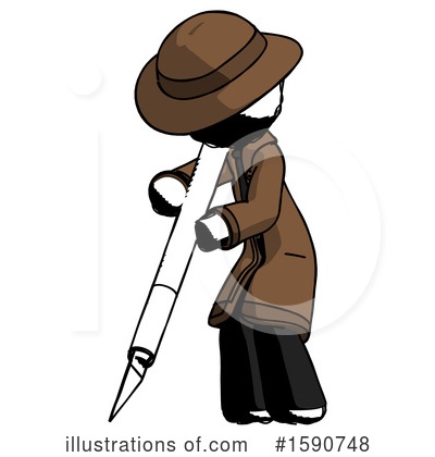 Royalty-Free (RF) Ink Design Mascot Clipart Illustration by Leo Blanchette - Stock Sample #1590748