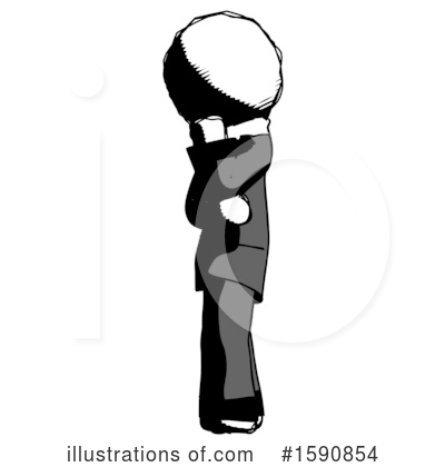 Royalty-Free (RF) Ink Design Mascot Clipart Illustration by Leo Blanchette - Stock Sample #1590854