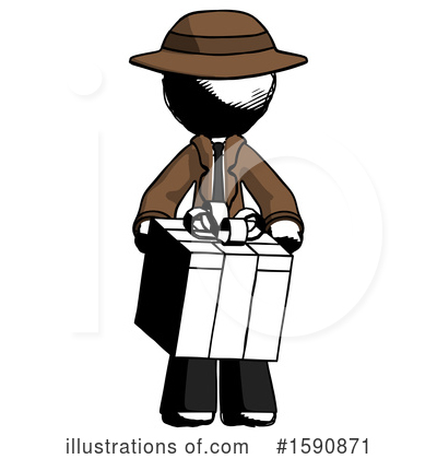 Royalty-Free (RF) Ink Design Mascot Clipart Illustration by Leo Blanchette - Stock Sample #1590871
