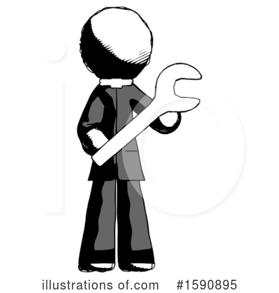 Royalty-Free (RF) Ink Design Mascot Clipart Illustration by Leo Blanchette - Stock Sample #1590895