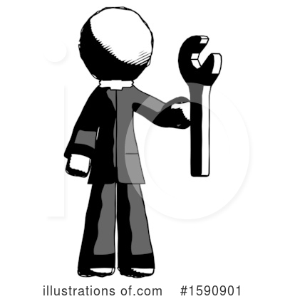 Royalty-Free (RF) Ink Design Mascot Clipart Illustration by Leo Blanchette - Stock Sample #1590901