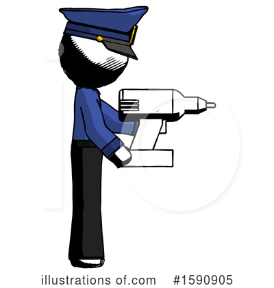 Royalty-Free (RF) Ink Design Mascot Clipart Illustration by Leo Blanchette - Stock Sample #1590905