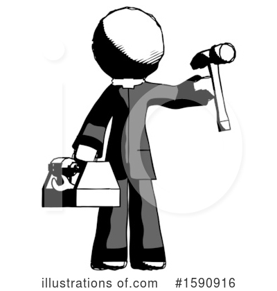 Royalty-Free (RF) Ink Design Mascot Clipart Illustration by Leo Blanchette - Stock Sample #1590916