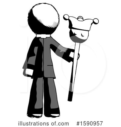 Royalty-Free (RF) Ink Design Mascot Clipart Illustration by Leo Blanchette - Stock Sample #1590957