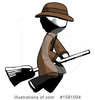 Royalty-Free (RF) Ink Design Mascot Clipart Illustration by Leo Blanchette - Stock Sample #1591004