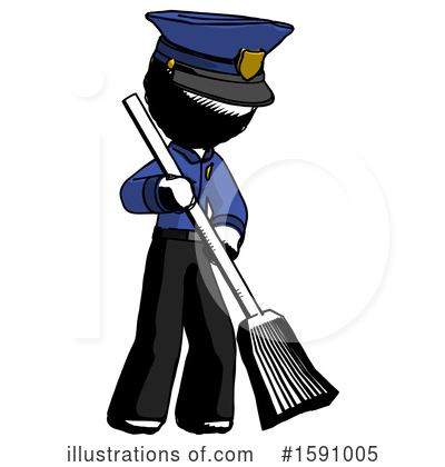 Royalty-Free (RF) Ink Design Mascot Clipart Illustration by Leo Blanchette - Stock Sample #1591005