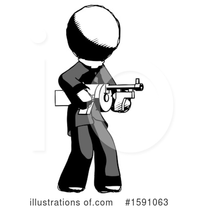 Royalty-Free (RF) Ink Design Mascot Clipart Illustration by Leo Blanchette - Stock Sample #1591063