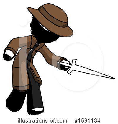 Royalty-Free (RF) Ink Design Mascot Clipart Illustration by Leo Blanchette - Stock Sample #1591134