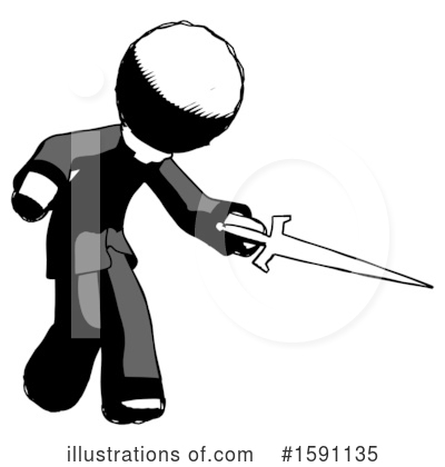 Royalty-Free (RF) Ink Design Mascot Clipart Illustration by Leo Blanchette - Stock Sample #1591135