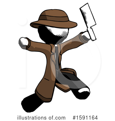 Royalty-Free (RF) Ink Design Mascot Clipart Illustration by Leo Blanchette - Stock Sample #1591164