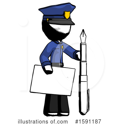 Royalty-Free (RF) Ink Design Mascot Clipart Illustration by Leo Blanchette - Stock Sample #1591187