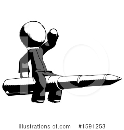Royalty-Free (RF) Ink Design Mascot Clipart Illustration by Leo Blanchette - Stock Sample #1591253