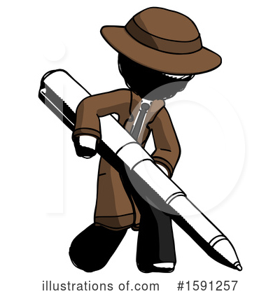 Royalty-Free (RF) Ink Design Mascot Clipart Illustration by Leo Blanchette - Stock Sample #1591257