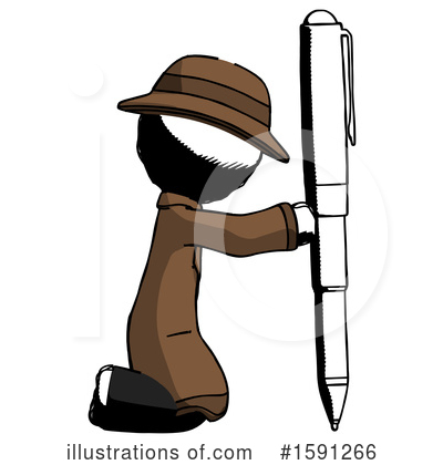Royalty-Free (RF) Ink Design Mascot Clipart Illustration by Leo Blanchette - Stock Sample #1591266
