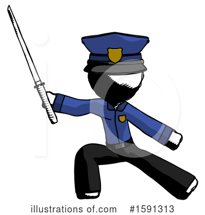 Royalty-Free (RF) Ink Design Mascot Clipart Illustration by Leo Blanchette - Stock Sample #1591313