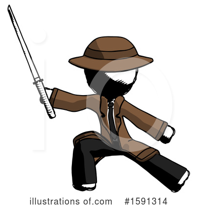 Royalty-Free (RF) Ink Design Mascot Clipart Illustration by Leo Blanchette - Stock Sample #1591314