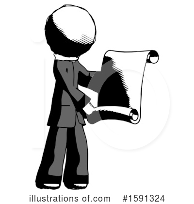 Royalty-Free (RF) Ink Design Mascot Clipart Illustration by Leo Blanchette - Stock Sample #1591324