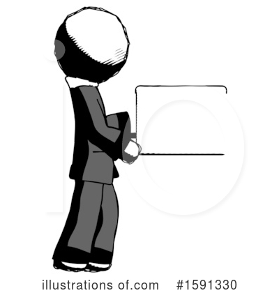 Royalty-Free (RF) Ink Design Mascot Clipart Illustration by Leo Blanchette - Stock Sample #1591330