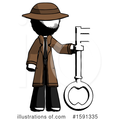 Royalty-Free (RF) Ink Design Mascot Clipart Illustration by Leo Blanchette - Stock Sample #1591335