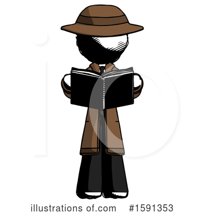 Royalty-Free (RF) Ink Design Mascot Clipart Illustration by Leo Blanchette - Stock Sample #1591353