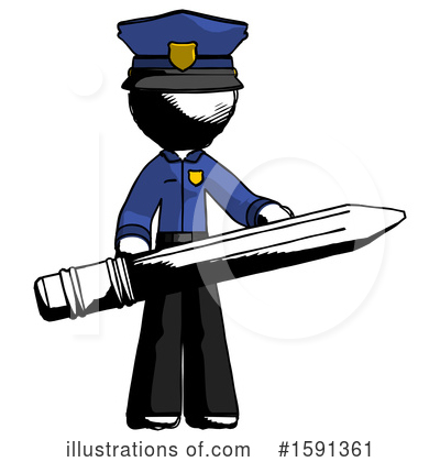 Royalty-Free (RF) Ink Design Mascot Clipart Illustration by Leo Blanchette - Stock Sample #1591361