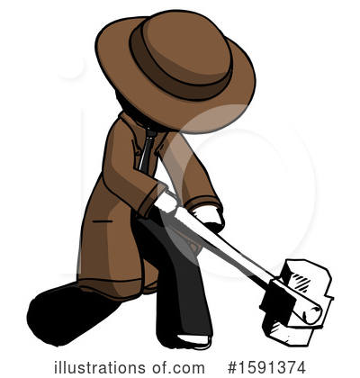 Royalty-Free (RF) Ink Design Mascot Clipart Illustration by Leo Blanchette - Stock Sample #1591374