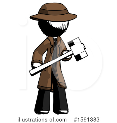 Royalty-Free (RF) Ink Design Mascot Clipart Illustration by Leo Blanchette - Stock Sample #1591383