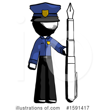 Royalty-Free (RF) Ink Design Mascot Clipart Illustration by Leo Blanchette - Stock Sample #1591417