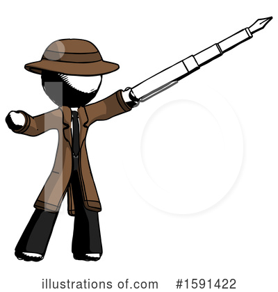 Royalty-Free (RF) Ink Design Mascot Clipart Illustration by Leo Blanchette - Stock Sample #1591422