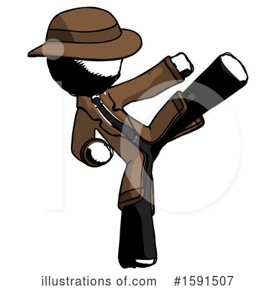 Royalty-Free (RF) Ink Design Mascot Clipart Illustration by Leo Blanchette - Stock Sample #1591507