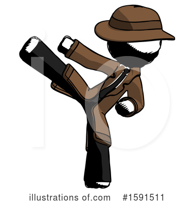 Royalty-Free (RF) Ink Design Mascot Clipart Illustration by Leo Blanchette - Stock Sample #1591511