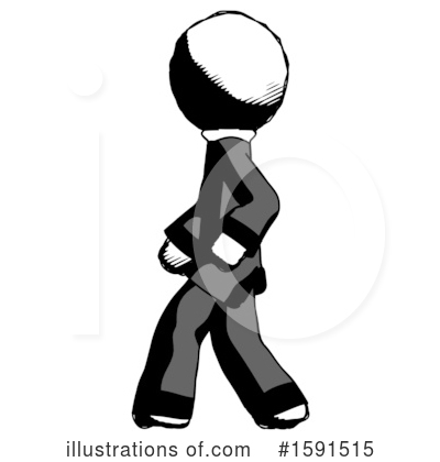 Royalty-Free (RF) Ink Design Mascot Clipart Illustration by Leo Blanchette - Stock Sample #1591515