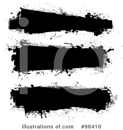 Royalty-Free (RF) Ink Splatter Clipart Illustration by michaeltravers - Stock Sample #96410
