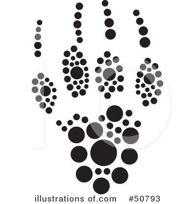 Paw Print Clipart #50793 by Cherie Reve