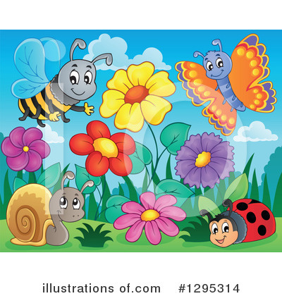 Royalty-Free (RF) Insect Clipart Illustration by visekart - Stock Sample #1295314