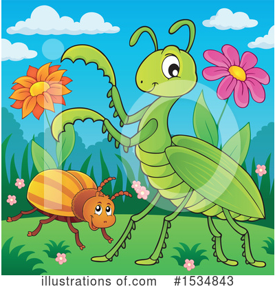 Royalty-Free (RF) Insect Clipart Illustration by visekart - Stock Sample #1534843