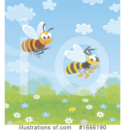 Bees Clipart #1666190 by Alex Bannykh