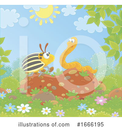 Royalty-Free (RF) Insect Clipart Illustration by Alex Bannykh - Stock Sample #1666195