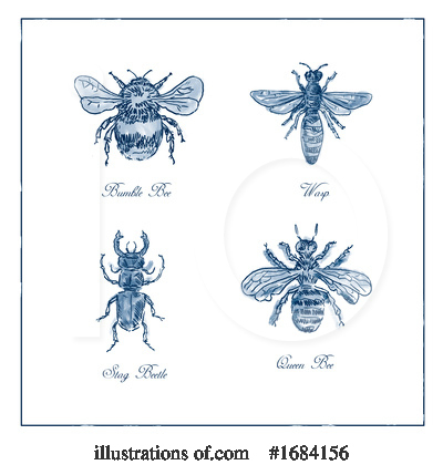 Bumble Bee Clipart #1684156 by patrimonio