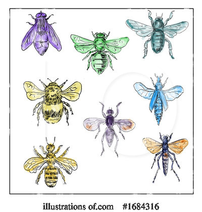 Royalty-Free (RF) Insect Clipart Illustration by patrimonio - Stock Sample #1684316